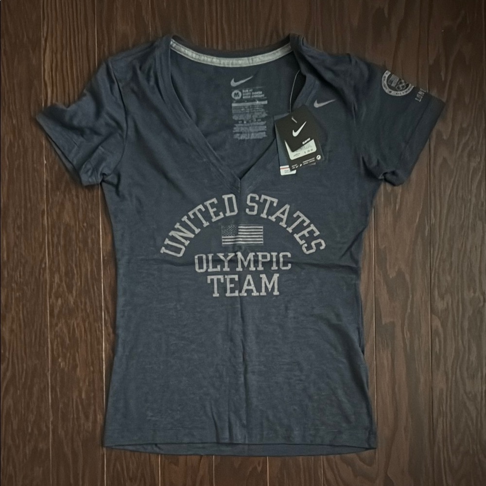 Nike Blue Fitted T-Shirt